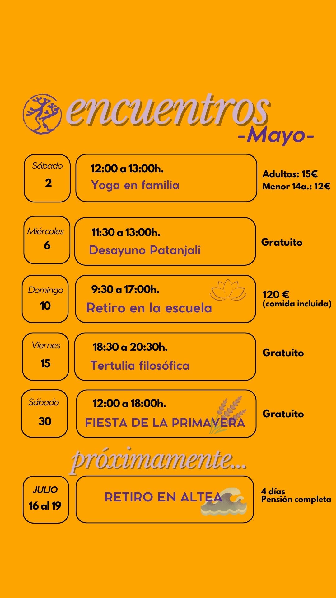 ACTIVIDADES DEL MES DE MAYO
